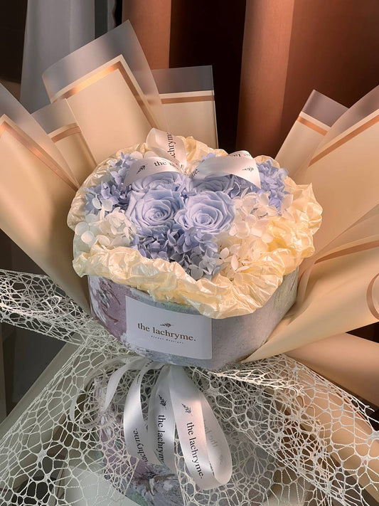 Cepheus in Blue | Preserved Roses | Round Blooms in Grand