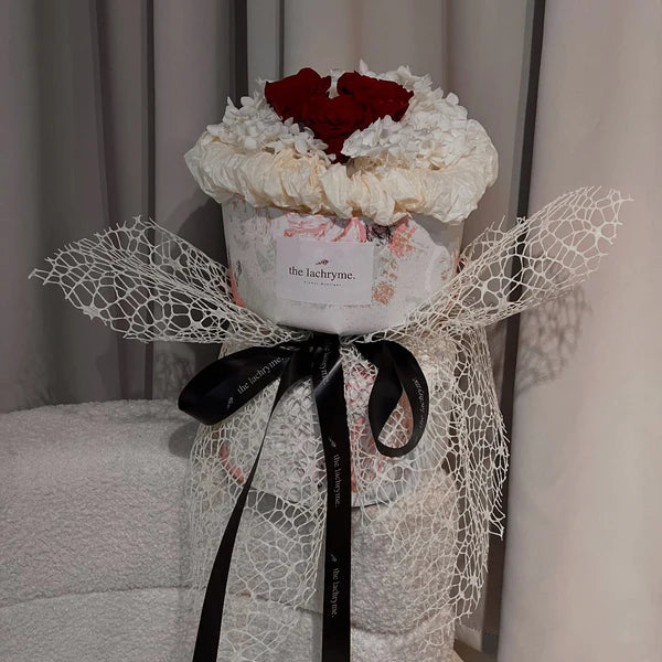 Gyros in Red | Preserved Roses | Round Blooms in Petite