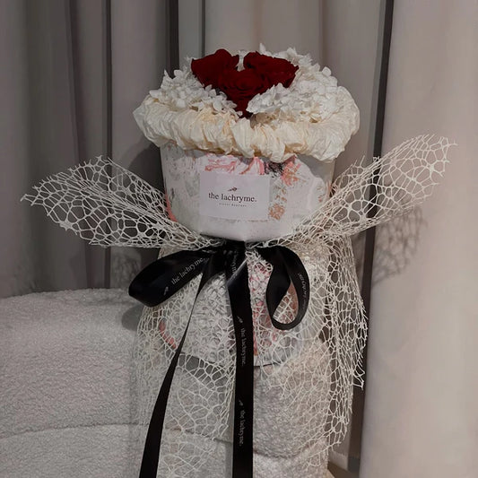 Gyros in Red | Preserved Roses | Round Blooms in Petite